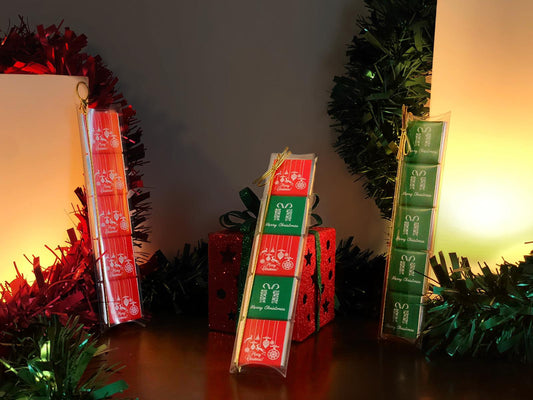 Christmas Chocolate Gift 5 Pack- Red & Green - Detail Gifts